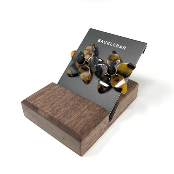 BaubleBar Mini Ashaya Resin Flower Earrings - Picture 2 of 4